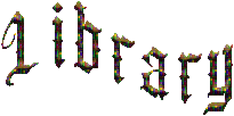 Text saying Library